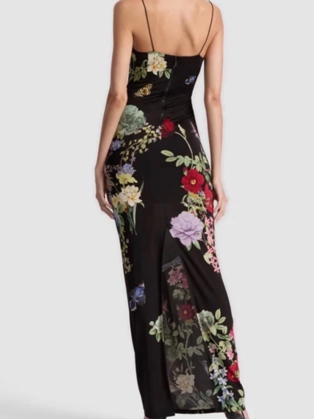 Alice + Olivia Fifi Maxi Dress In Venus Floral Sz 8 NWT $550 - Picture 3 of 13